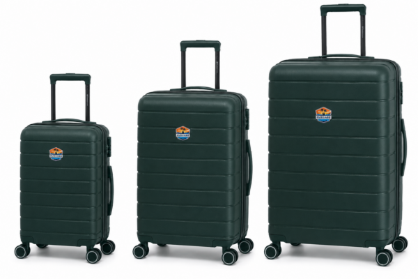 SUECASE Emerald Voyager 3-Piece Hard Shell Trolley Set